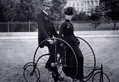 Two Victorian bicycles