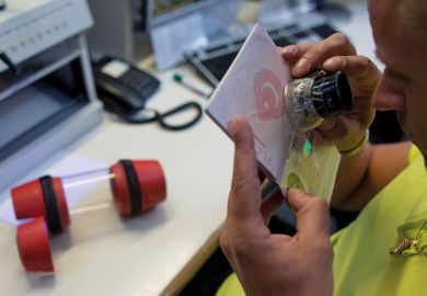 Inspecting visa