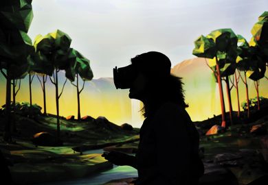 A woman tries on Google’s virtual reality device “Daydream View” after the opening of Google’s pop-up store in New York A woman tries on Google’s virtual reality device “Daydream View” after the opening of Google’s pop-up store in New York, 2016