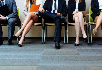 Candidates waiting for a job interview