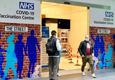 Walk in NHS Covid vaccination centre in the Westfield centre, Stratford, London. 09282021.