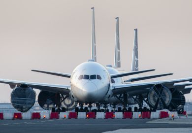 Warsaw, Poland -17032020 Airlines Coronavirus, LOT Polish Airlines Boeing 787's grounded at Warsaw chopin Airport due to the global pandemic