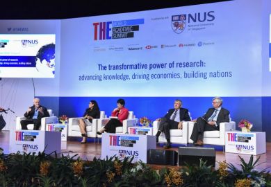 World Academic Summit government, industry, university panel 