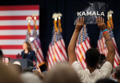 Vice President Kamala Harris speaks at a campaign event on July 23rd, 2024 to illustrate Harris presidency could bring loan forgiveness and access focus