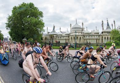 Brighton's world naked bike ride to illustrate Teaching caps at risk as Brighton redraws academics’ contracts