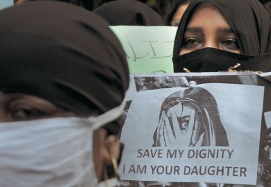 Protesters gathered during a protest against caste based sexual violence happening in different parts of the country Protesters gathered during a protest against caste based sexual violence happening in different parts of the country to illustrate Indian sexual harassment panels face ‘many limitations’
