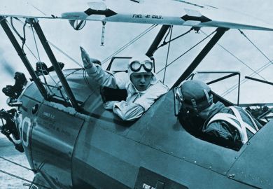 Army Air Corp instructor gives some pre-takeoff advice to his student  to illustrate As undergraduate numbers soar and student needs become increasingly complex