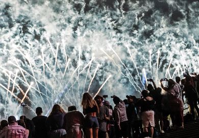 Spectators watch a firework display in Sydney, Australia  Firework display in Sydney, Australia to illustrate Loan repayment anomaly adds A$300 to Australian students’ debts