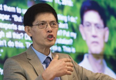 Xiaoxing Xi speaking about the dropped charges against them of spying for China, during a press conference  Xiaoxing Xi speaking about the dropped charges against them of spying for China, during a press conference as mentioned in the copy