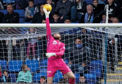 Goalkeeper tips a shot over the bar Goalkeeper tips a shot over the bar to illustrate Many universities could face OfS sanctions for missing thresholds