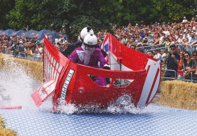 Participants crash their vehicle during the Red Bull Soapbox race event at Alexandra Palace, London, UK Participants crash their vehicle during the Red Bull Soapbox race event at Alexandra Palace, London, UK to illustrate More visa changes could cause ‘irreversible harm’ to UK sector