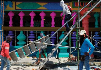 The Sri Subramaniar Swamy temple is being renovated n Batu Caves, Malaysia The Sri Subramaniar Swamy temple is being renovated n Batu Caves, Malaysia as a metaphor for Malaysian universities in dire need of reform, say scholar