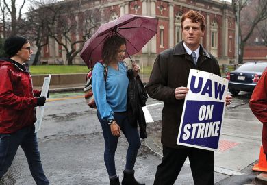 U.S. Representative Joe Kennedy lll walks the picket line with Harvard University graduate students U.S. Representative Joe Kennedy lll walks the picket line with Harvard University graduate students to illustrate US colleges hit by wave of student labour unionization