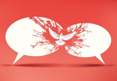 Montage bird flying between speech bubbles to illustrate There is a way out of the cancel culture – but I don’t think it’s free speech