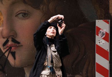 Tourists pass-by a renaissance painting Tourists pass-by a renaissance painting to illustrate Renaissance of ‘Italian Erasmus’ gets mixed reception