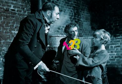 Montage of Oliver Twist asking for more from the film still 1948 with numbers in his bowl to illustrate students in many countries receive their final degree marks amid perennial concerns about grade inflation