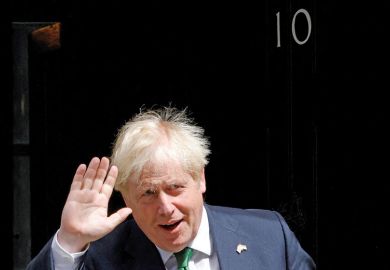 Britain's Prime Minister Boris Johnson outside 10 Downing Street, to illustrate Trouble on the Horizon