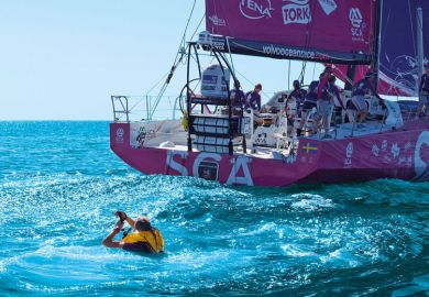 Man overboard to illustrate Unaffiliated researchers should not be left adrift