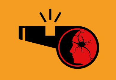 Whistle blower illustration