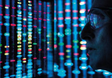 Scientist viewing DNA information on a screen Scientist viewing DNA information on a screen to illustrate Metric Tide II ‘no foregone conclusion’, says REF review lead