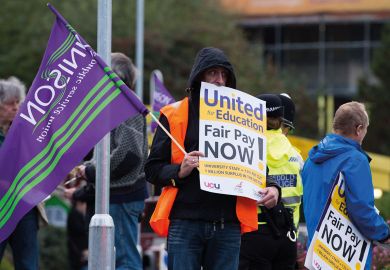 Members of UNITE, UNISON and UCU protest as mentioned in the story that they are about to strike