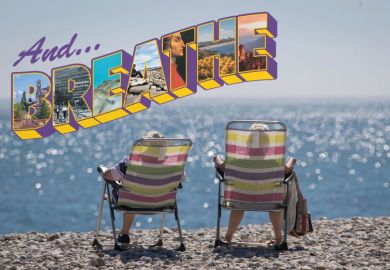 Two people on deckchairs on beach to illustrate travel guide tips from six academics