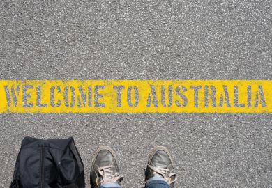 A welcome to Australia sign illustrating opinion article about international students in Australia