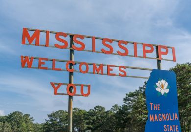 Welcome to Mississippi Road Sign