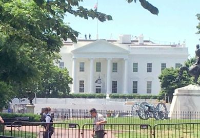 The White House The White House illustrating news article about student debt forgiveness by the Biden administration