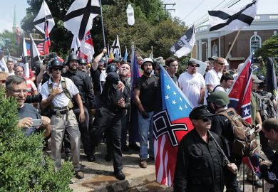 White nationalists in Charlottesville