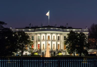 White House at night