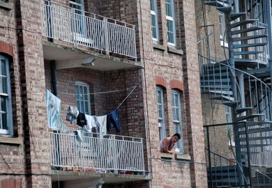Windows on a building