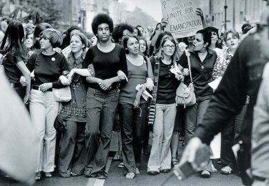 Women marching