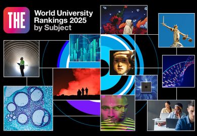 World University Rankings by Subject 2025. Montage of different subjects