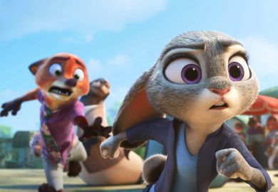 Zootopia 2, from left: Nick Wilde (voice: Jason Bateman), Judy Hopps (voice: Ginnifer Goodwin), 2025.