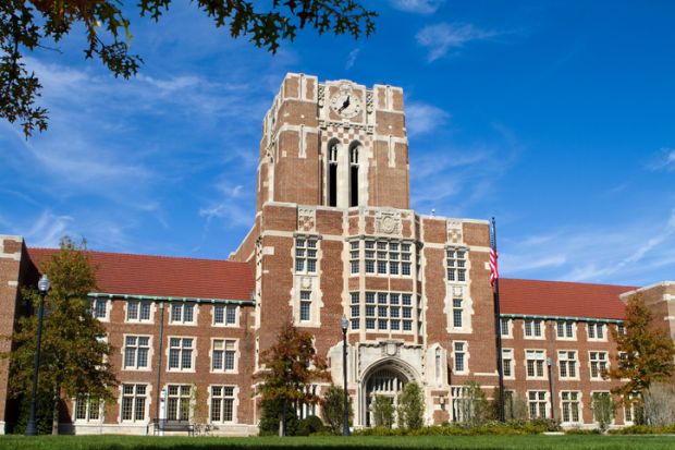 Administration building at the University of Tennessee in Knoxville, Tennessee.