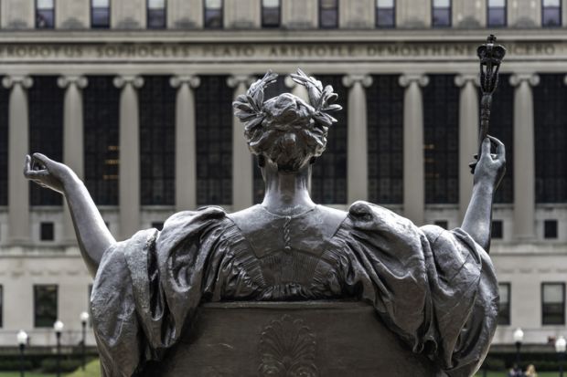 Alma Mater statue at Columbia University