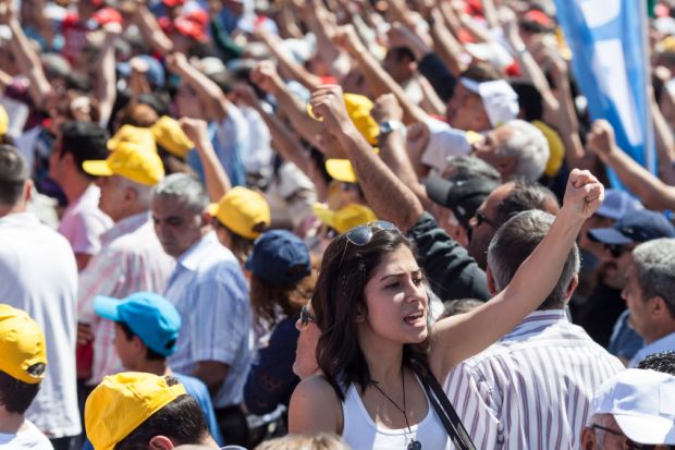 Protest in Ankara, Turkey
