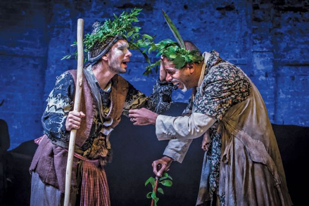 Review: Ben Whishaw and Kevin Harvey in Bakkhai by Euripides, by Anne Carson Review: Ben Whishaw and Kevin Harvey in Bakkhai by Euripides, by Anne Carson