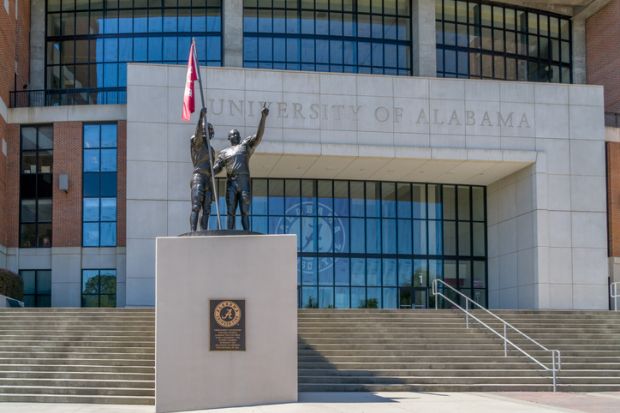 Bryant-Denny Stadium on the campus of University of Alabama