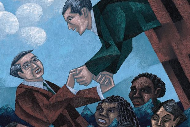 Male professor rescued with women and people of colour left to drown