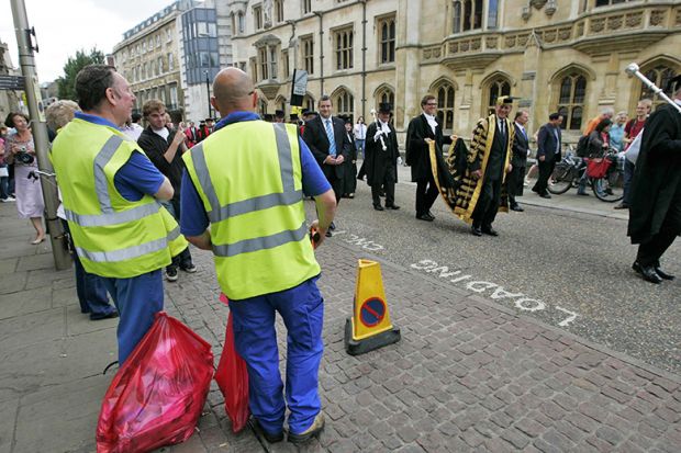 Then chancellor Prince Philip leads procession at University of Cambridge