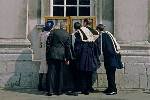 Checking exam results