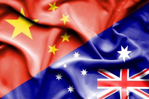 China Australia flag