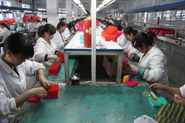 Chinese factory workers Chinese factory workers