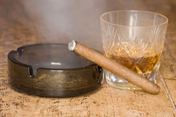 Cigar and whisky