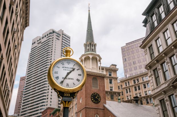 Clock in Boston Clock in Boston