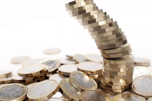 iStock falling coins A falling pile of coins