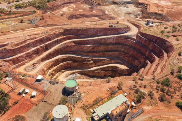 A copper mine in Australia 