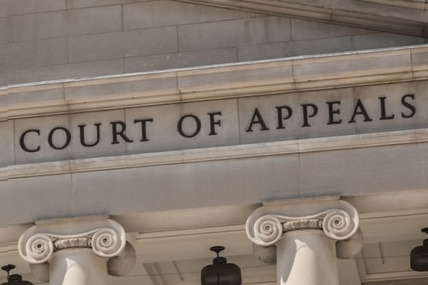 A court of appeal nameplate